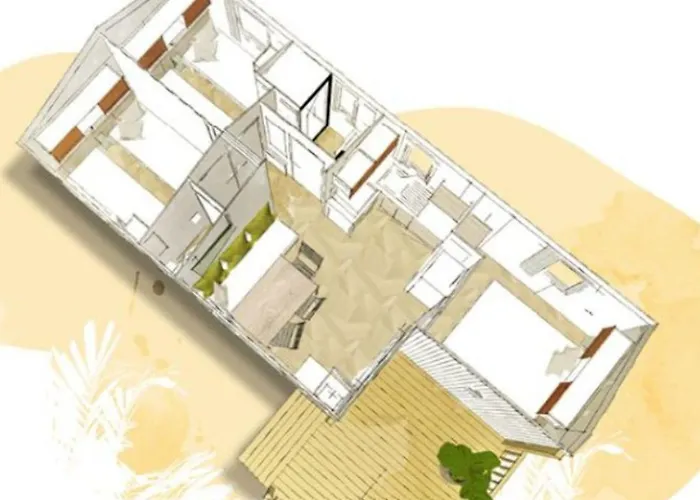Campingplatz Mobil Confortable Avec Terrasse A - Api-1-52-1268